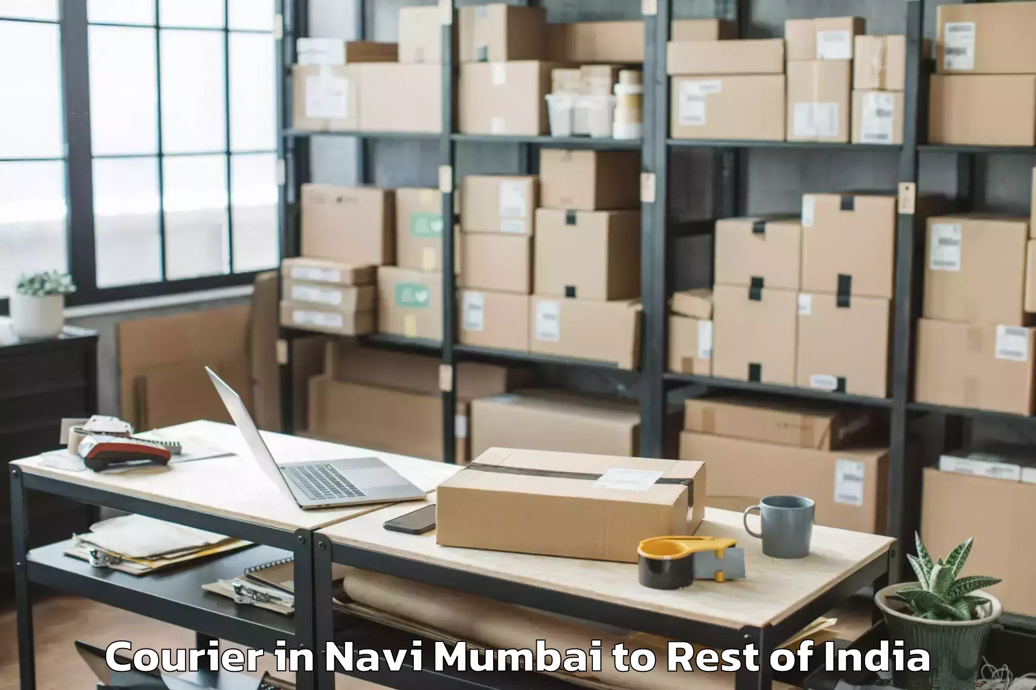 Top Navi Mumbai to Thiruvettakudy Courier Available